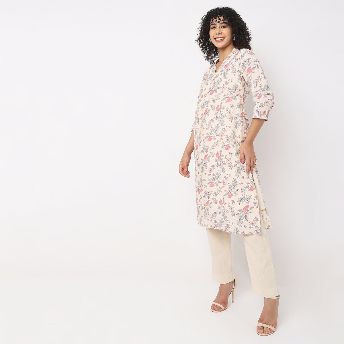 Straight Fit Printed Kurta