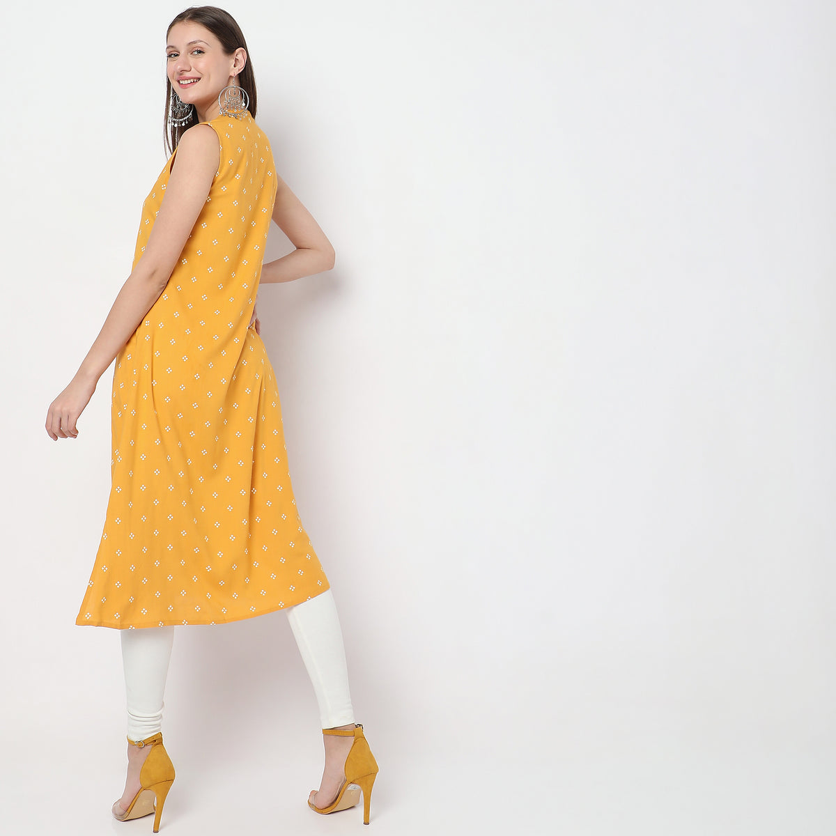 Flare Fit Printed Kurta