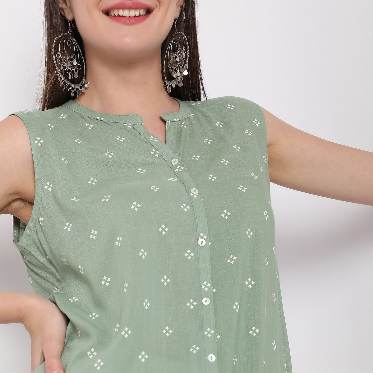 Flare Fit Printed Kurta