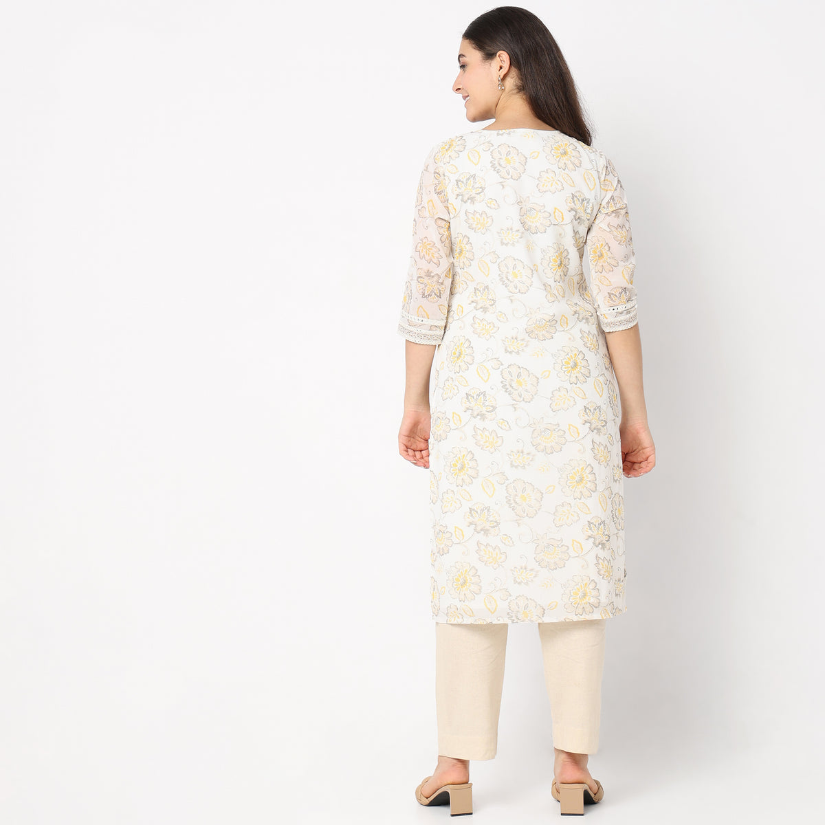 Straight Fit Printed Kurta