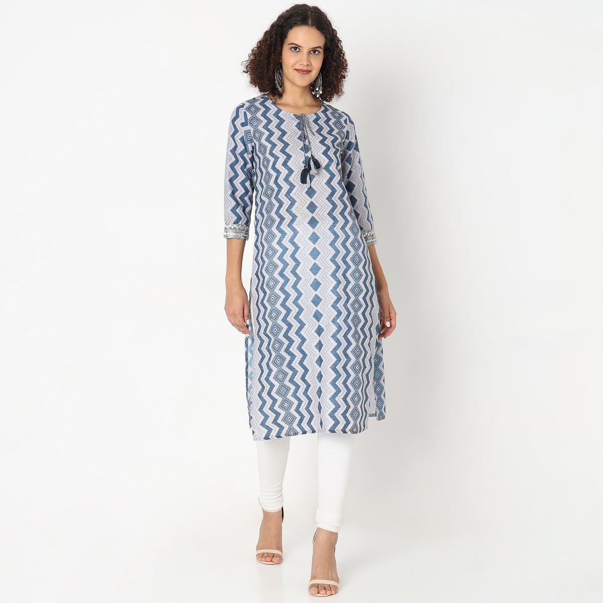 Straight Fit Printed Kurta