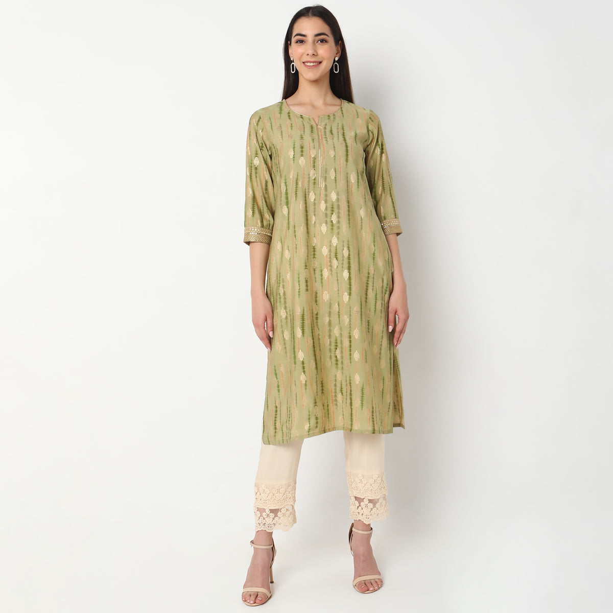 Straight Fit Printed Kurta