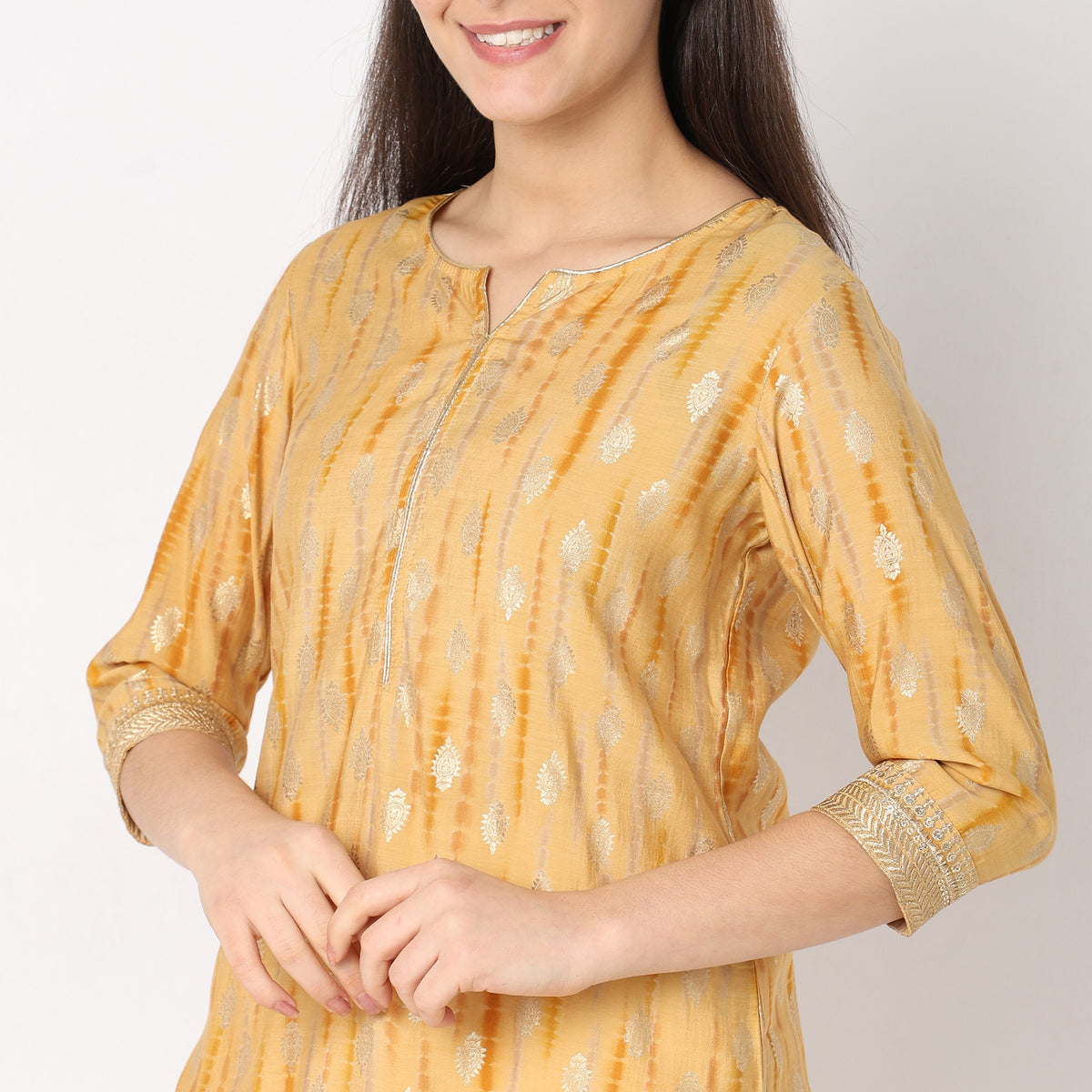 Straight Fit Printed Kurta