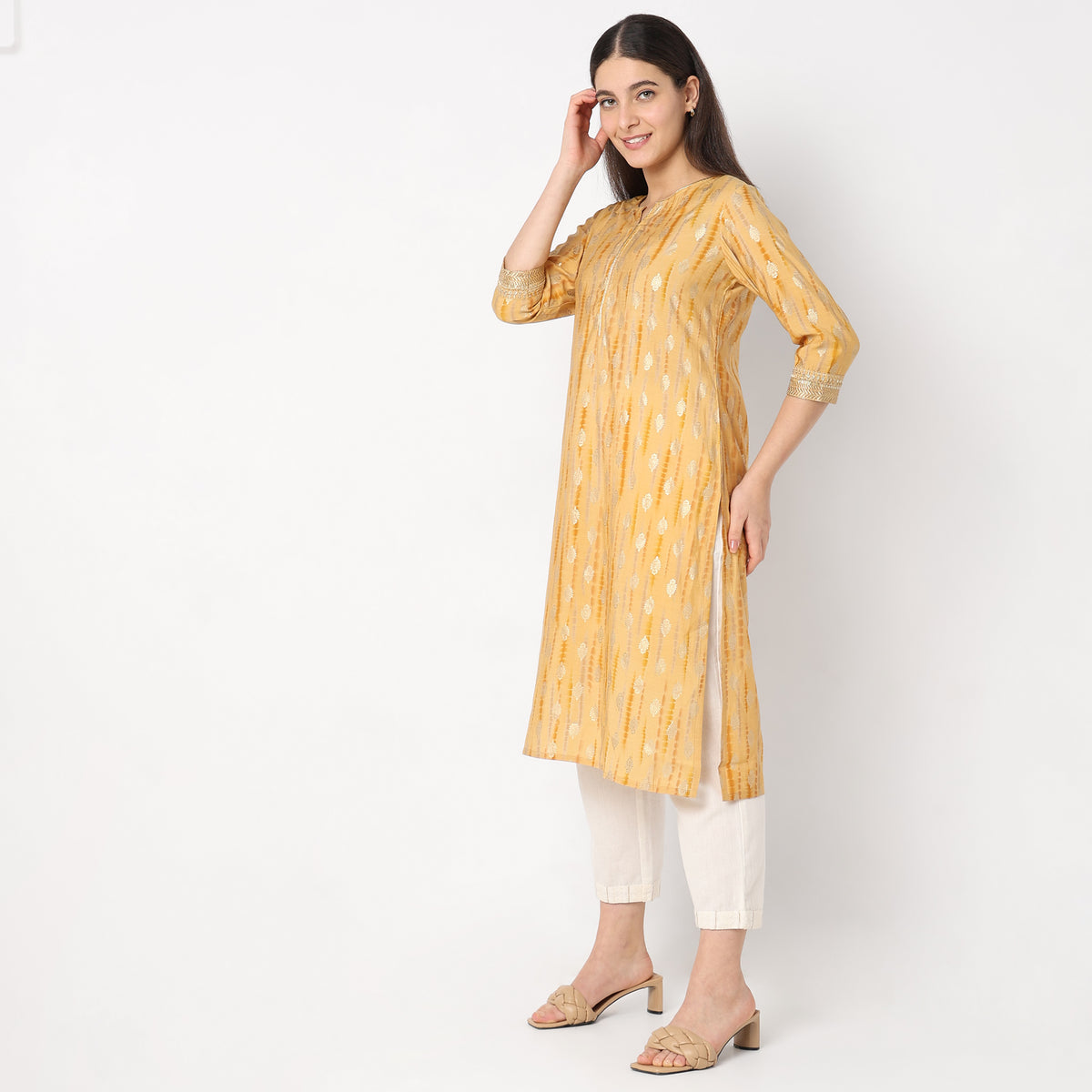 Straight Fit Printed Kurta