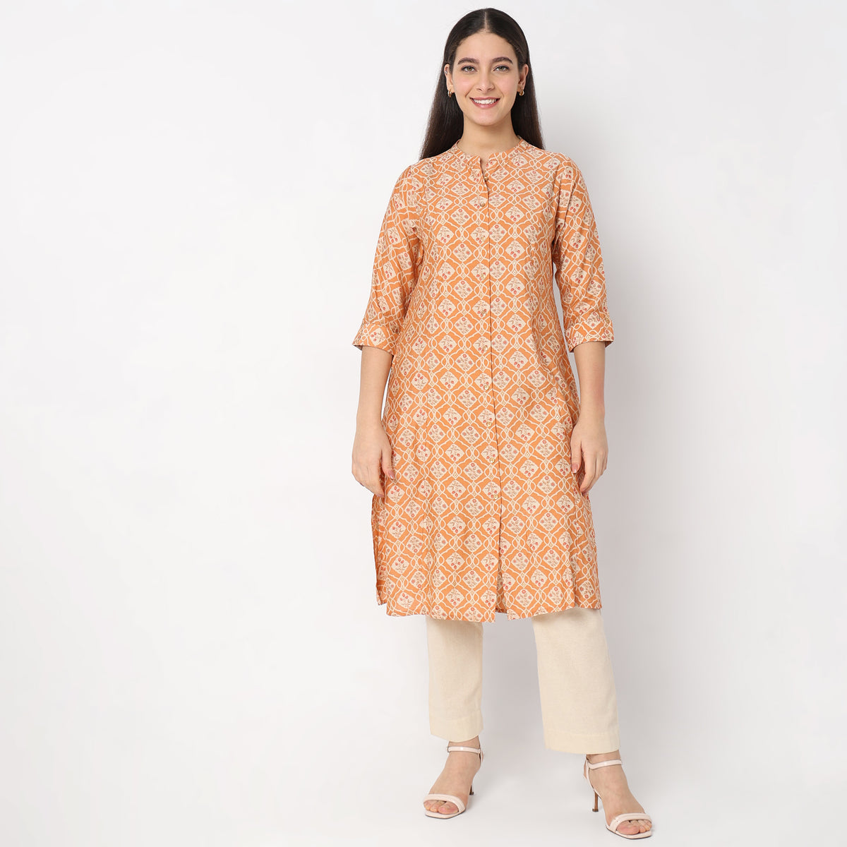 Regular Fit Printed Kurta