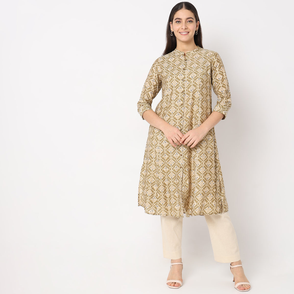 Regular Fit Printed Kurta