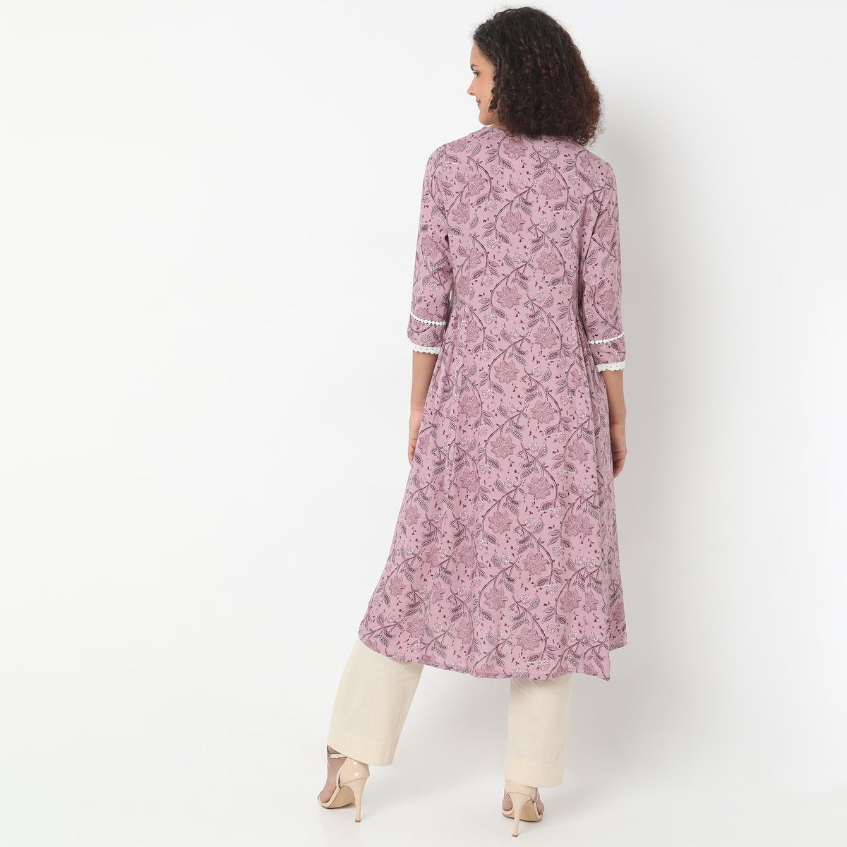 Flare Fit Printed Kurta