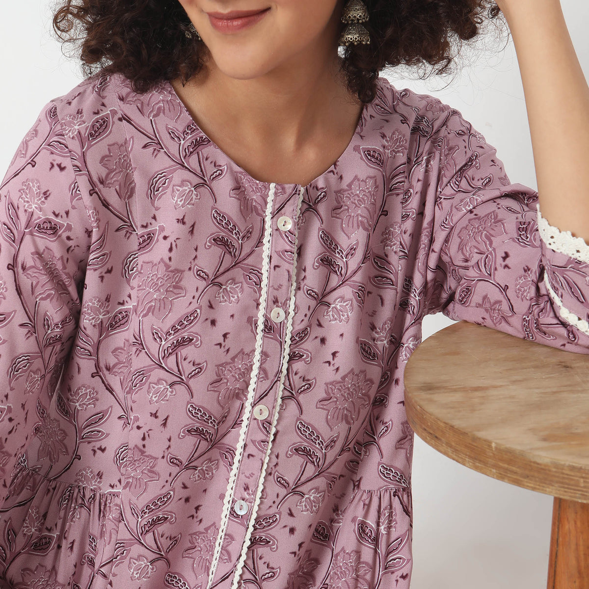 Flare Fit Printed Kurta