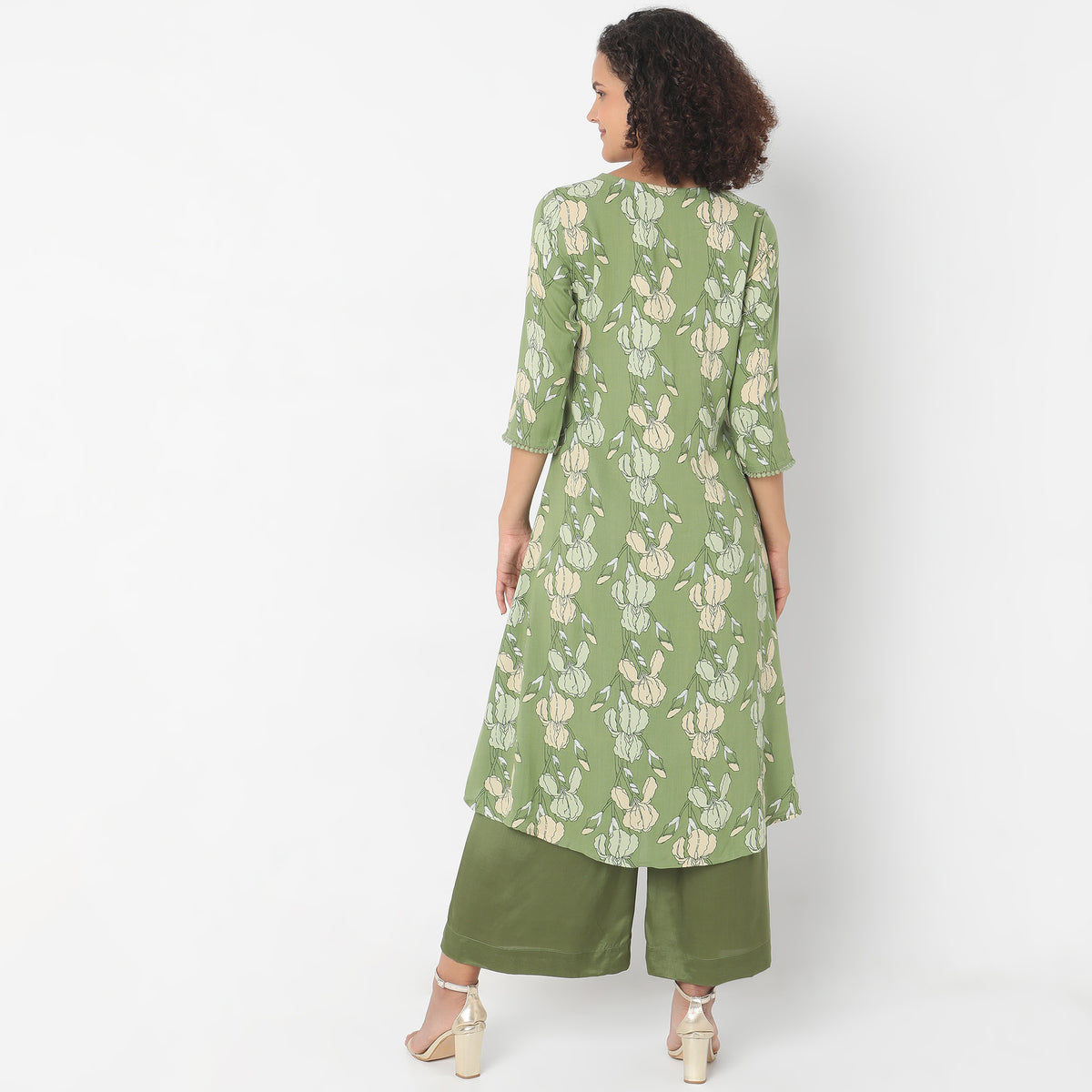 Flare Fit Printed Kurta