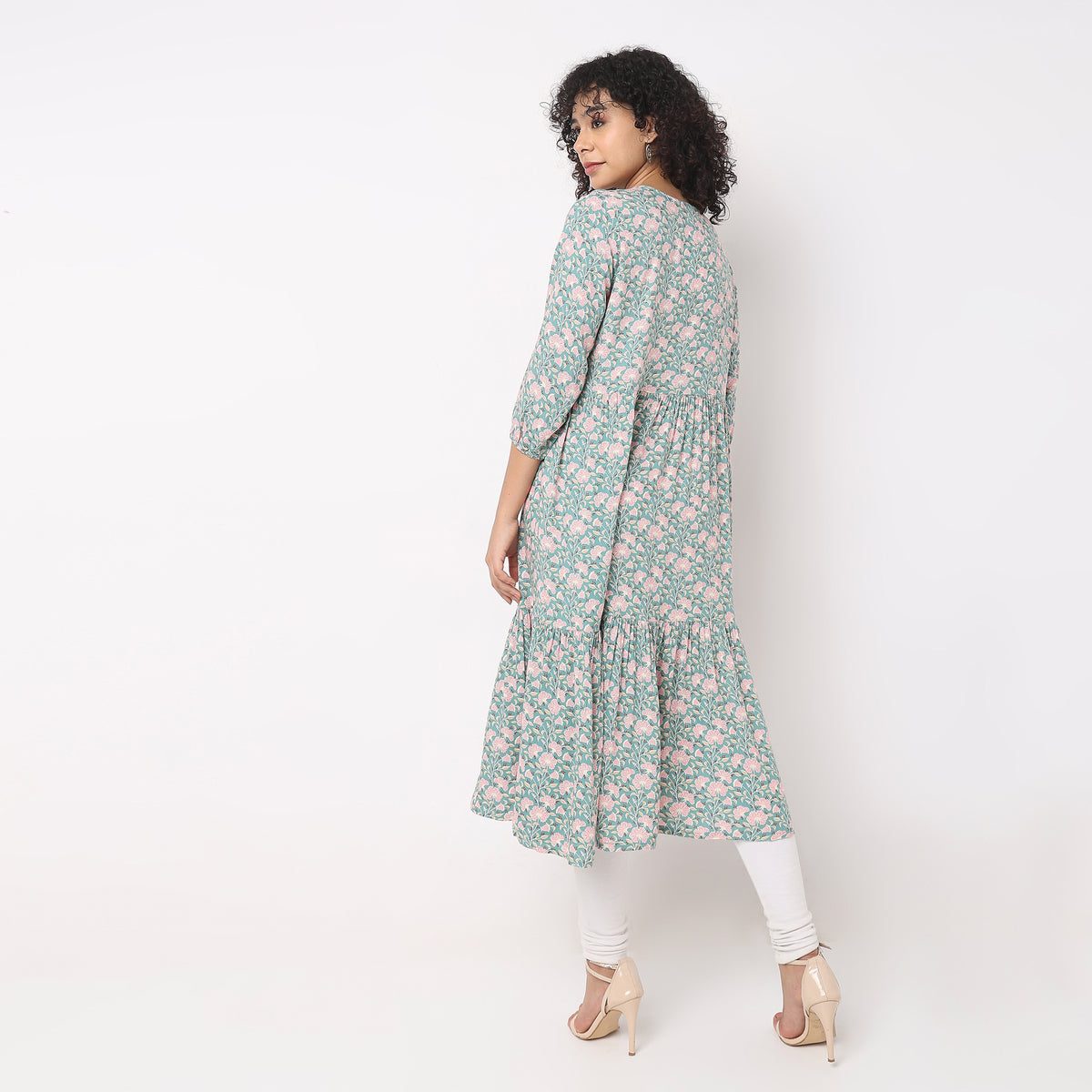 Flare Fit Printed Kurta