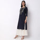 Straight Fit Embroidered Kurta