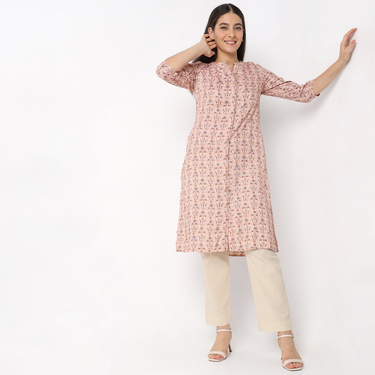 Regular Fit Printed Kurta