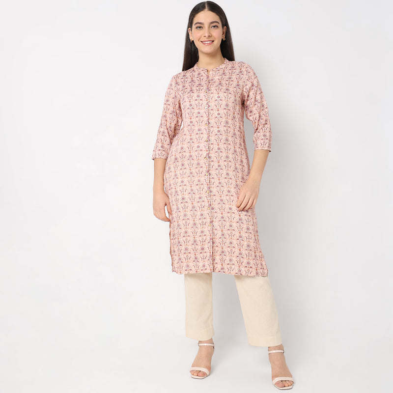 Regular Fit Printed Kurta