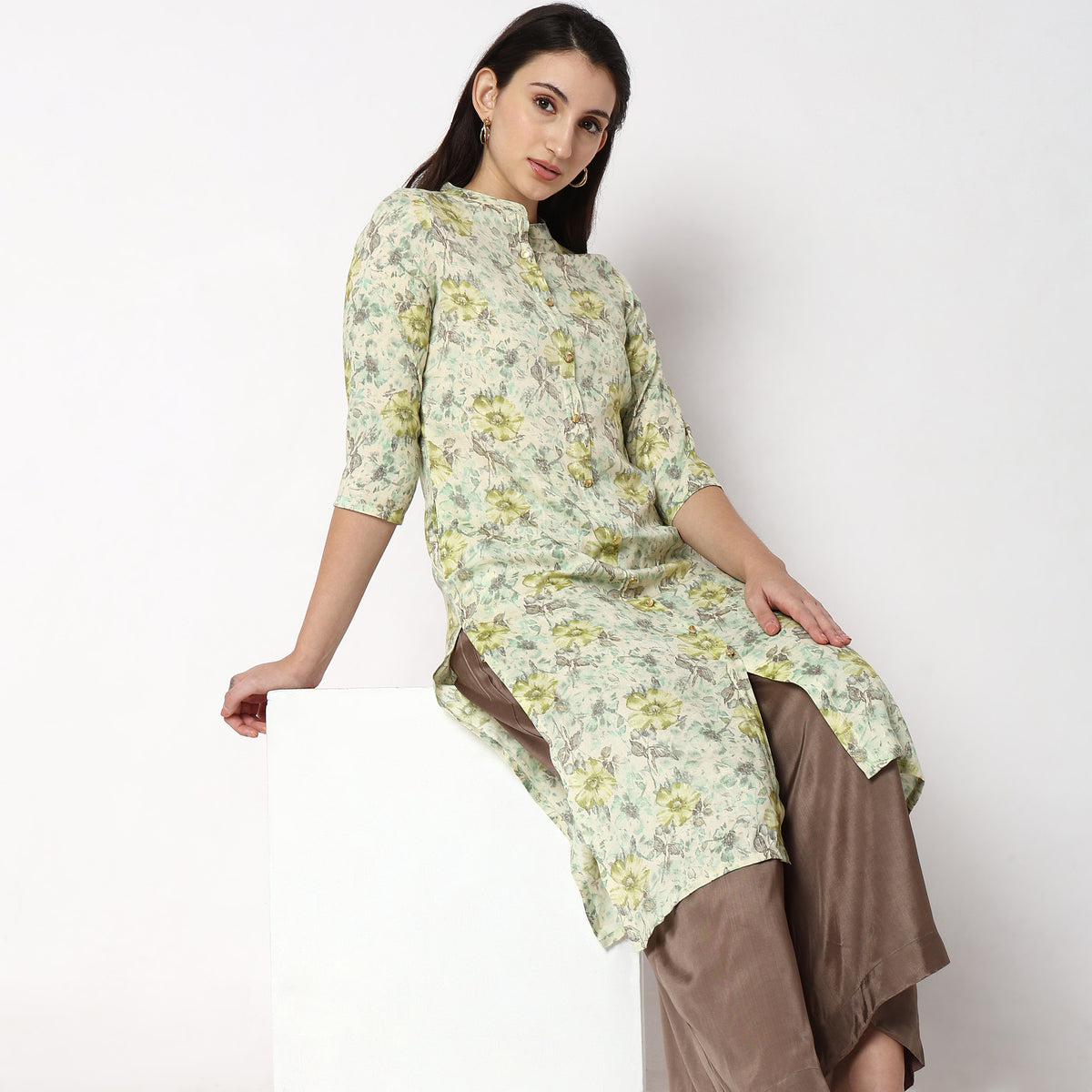 Straight Fit Printed Kurta