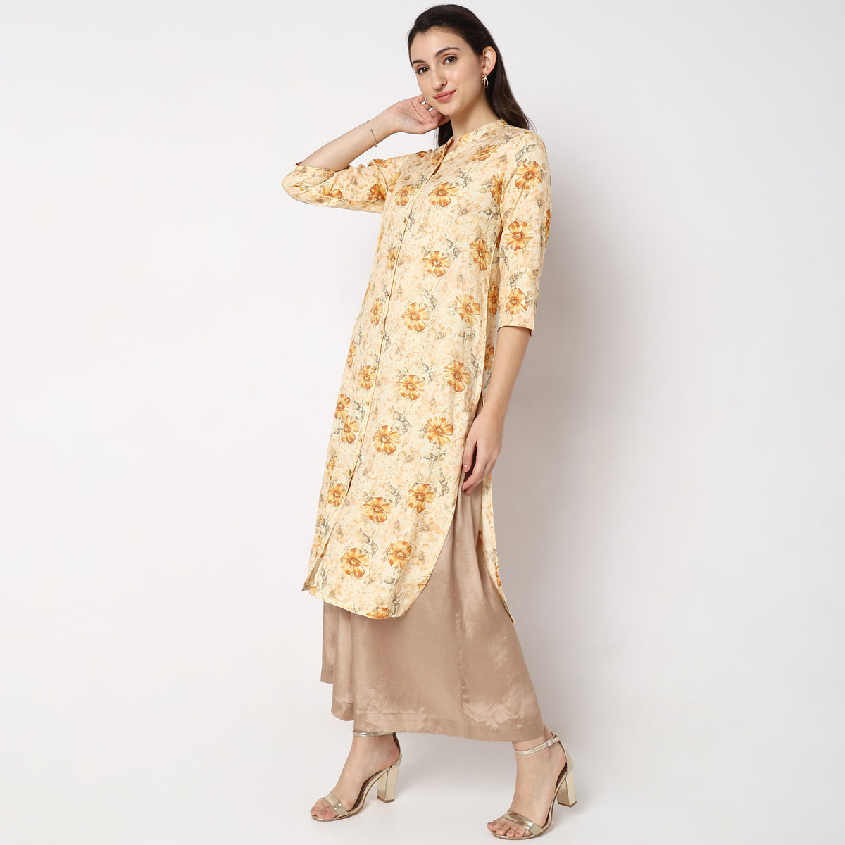 Straight Fit Printed Kurta