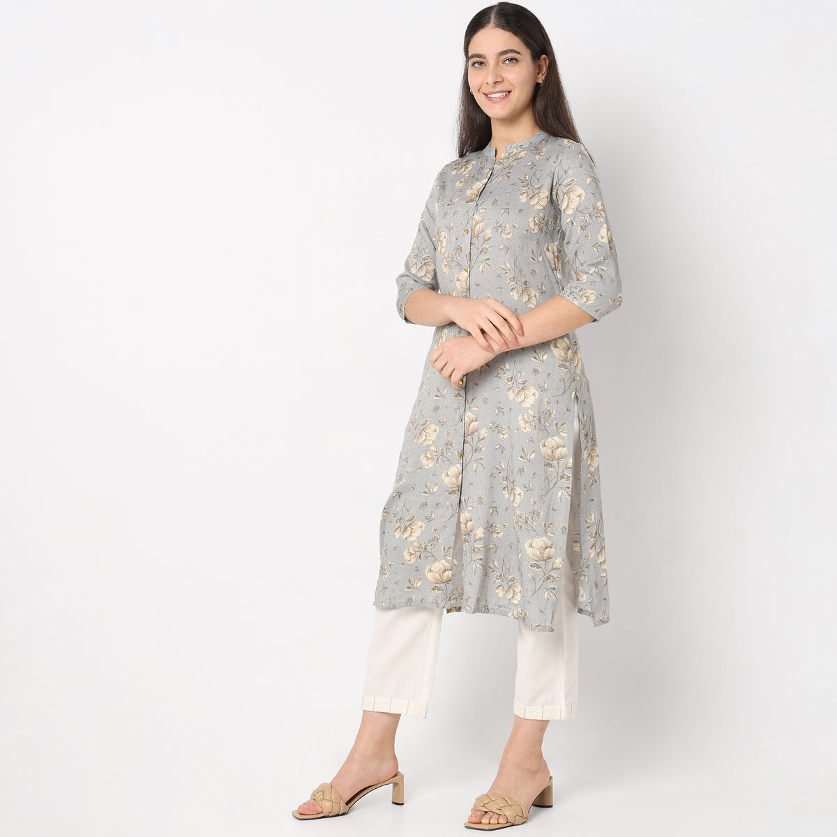 Straight Fit Printed Kurta