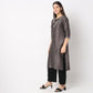 Straight Fit Embroidered Kurta
