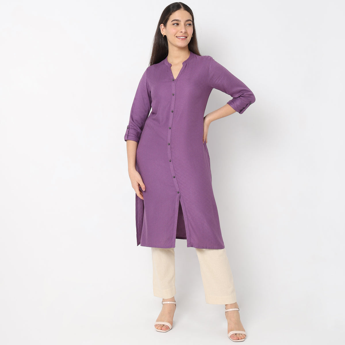 Flare Fit Printed Kurta