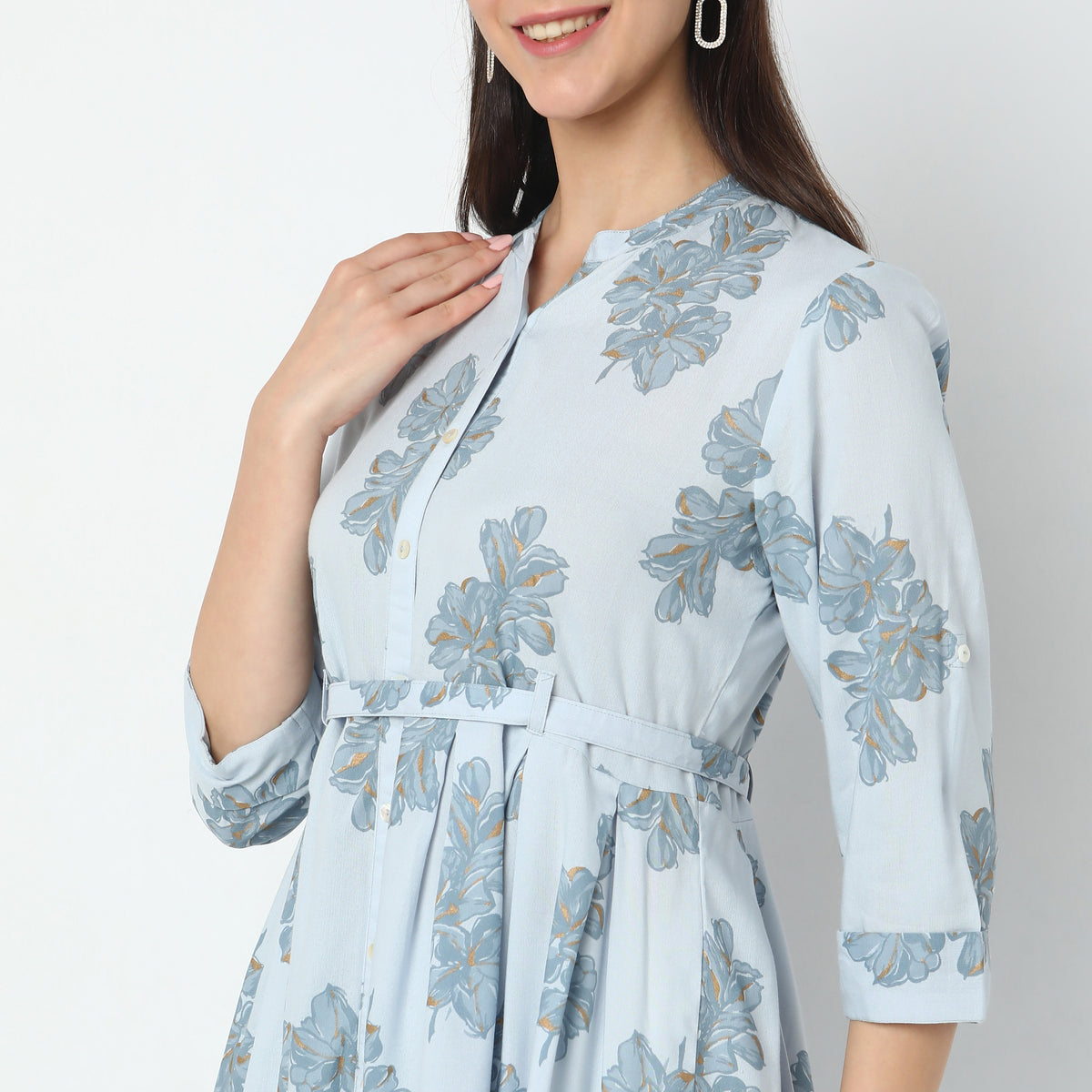 Flare Fit Printed Kurta