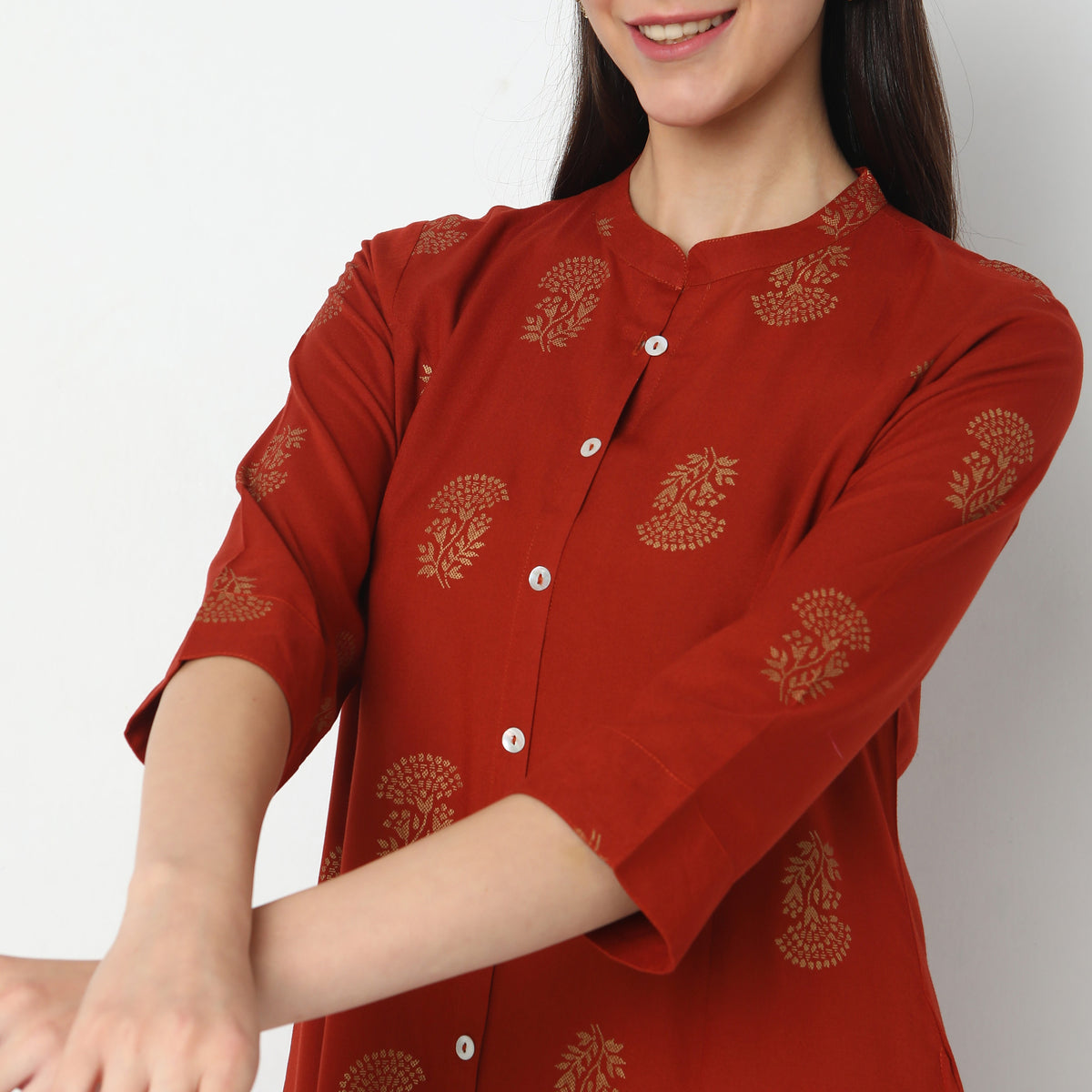 Flare Fit Printed Kurta