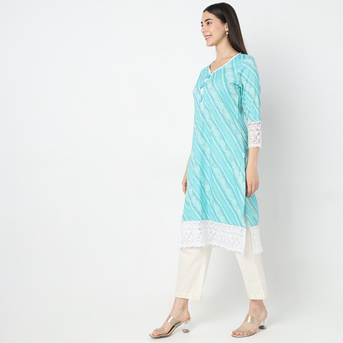 Straight Fit Printed Kurta