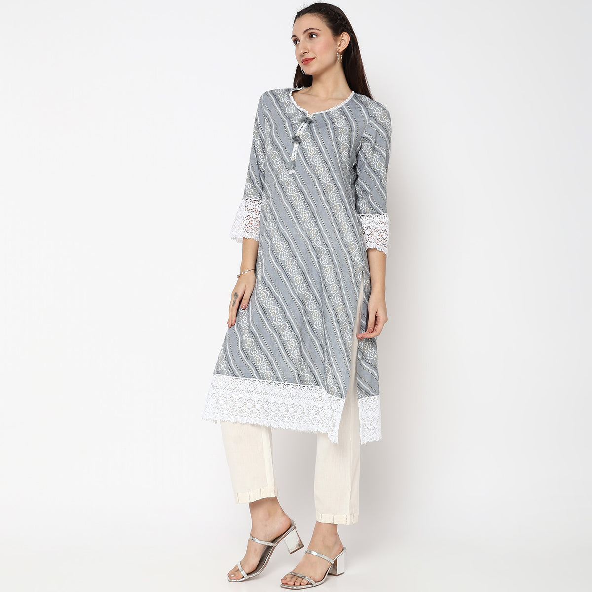 Straight Fit Printed Kurta