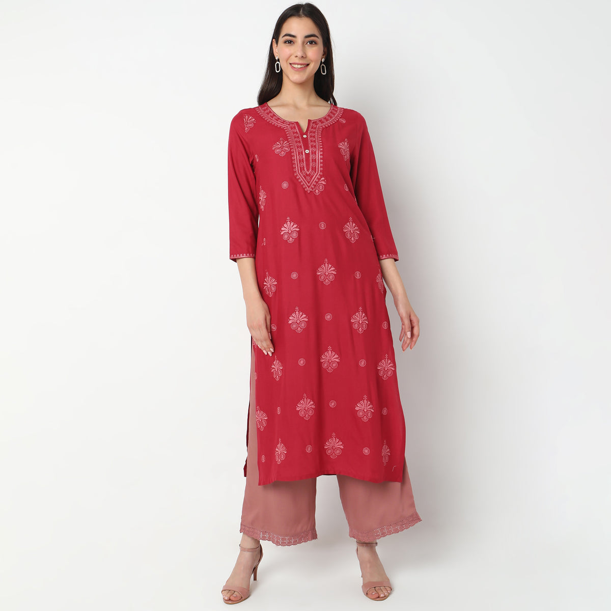 Straight Fit Printed Kurta