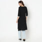 Straight Fit Embroidered Kurta