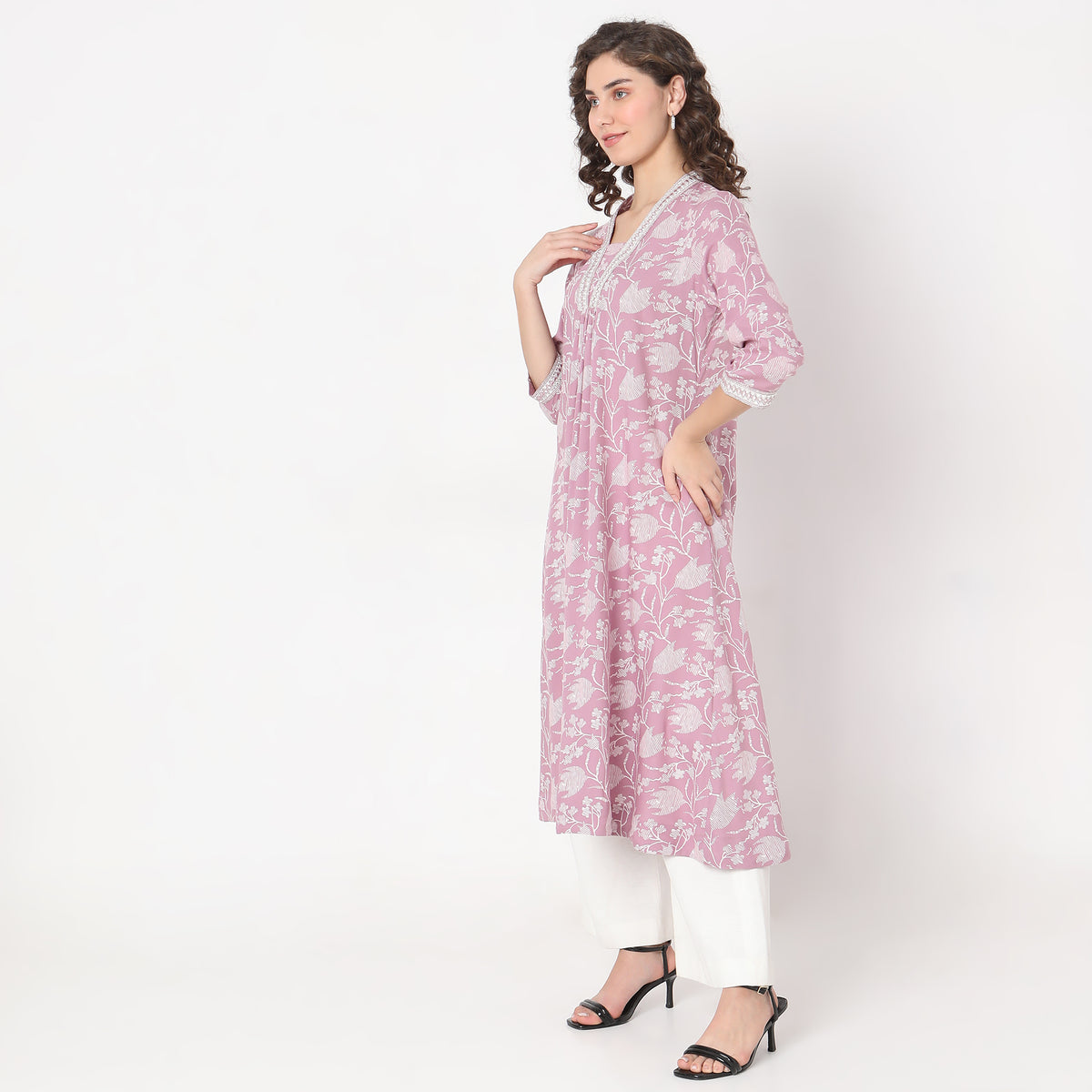 Flare Fit Printed Kurta