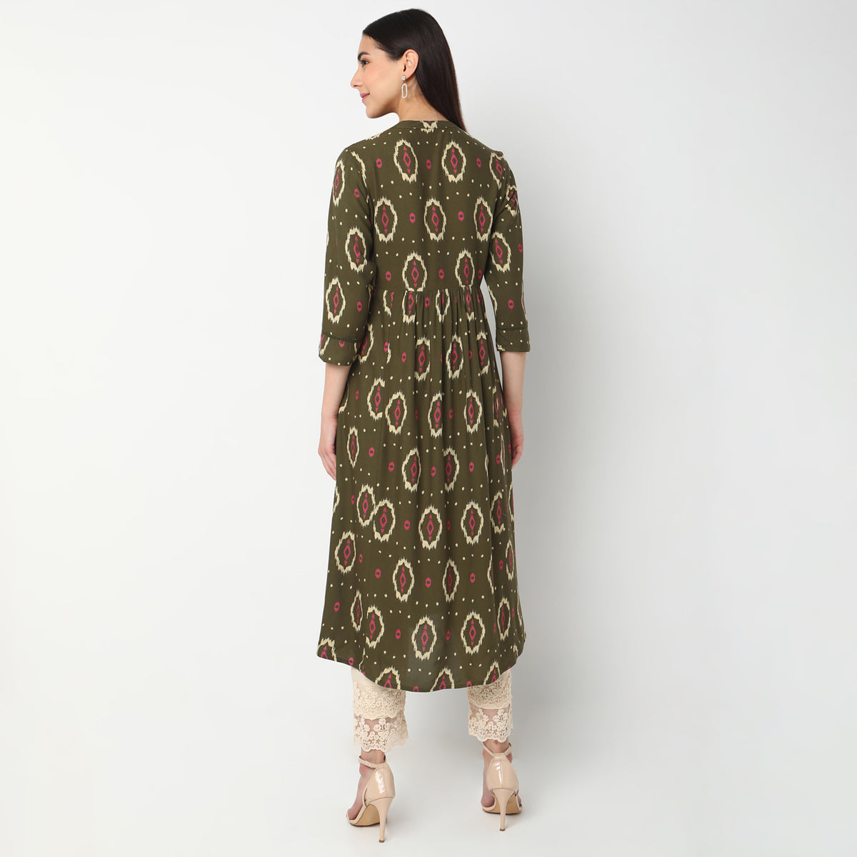 Flare Fit Printed Kurta