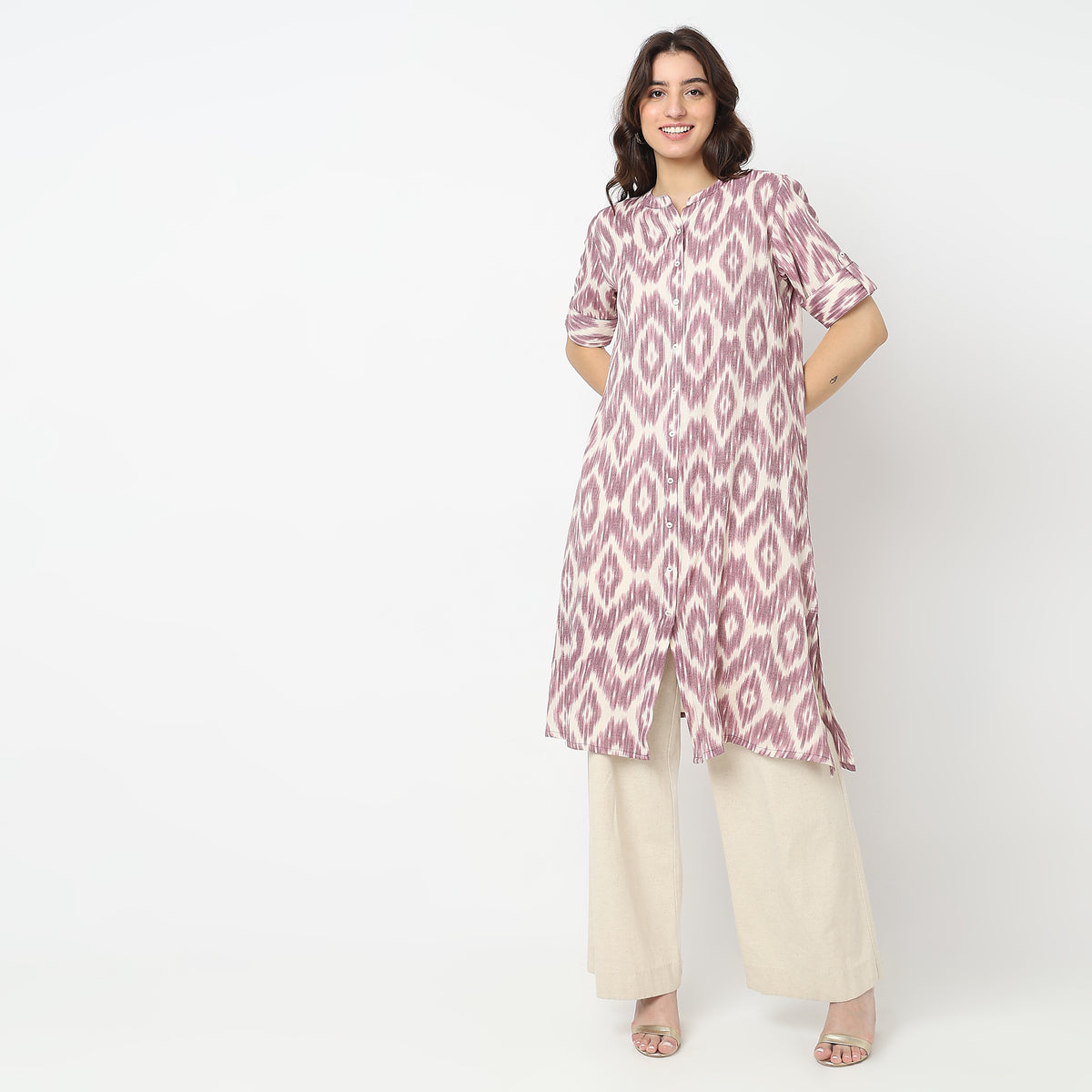 Flare Fit Printed Kurta