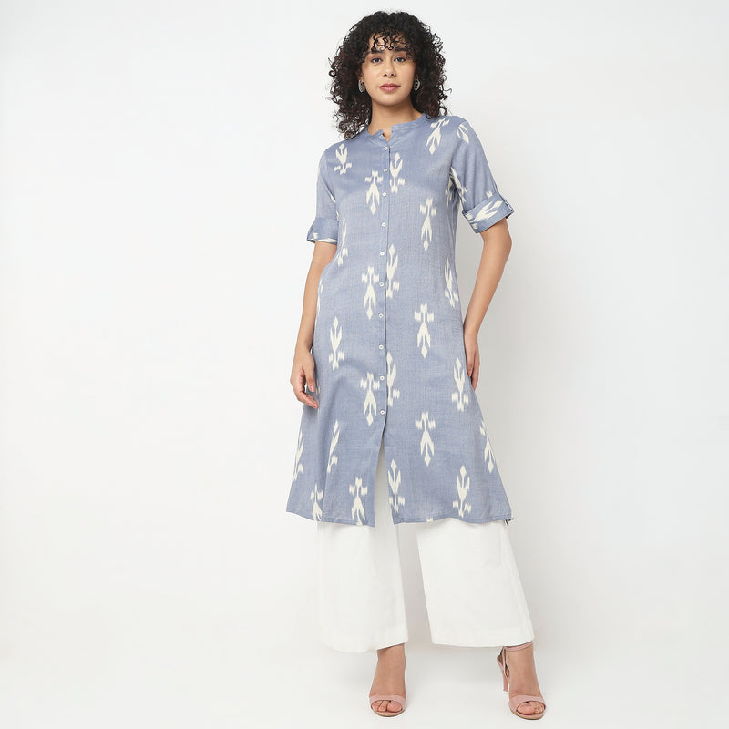 Flare Fit Printed Kurta