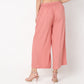 Flare Fit Solid High Rise Palazzos