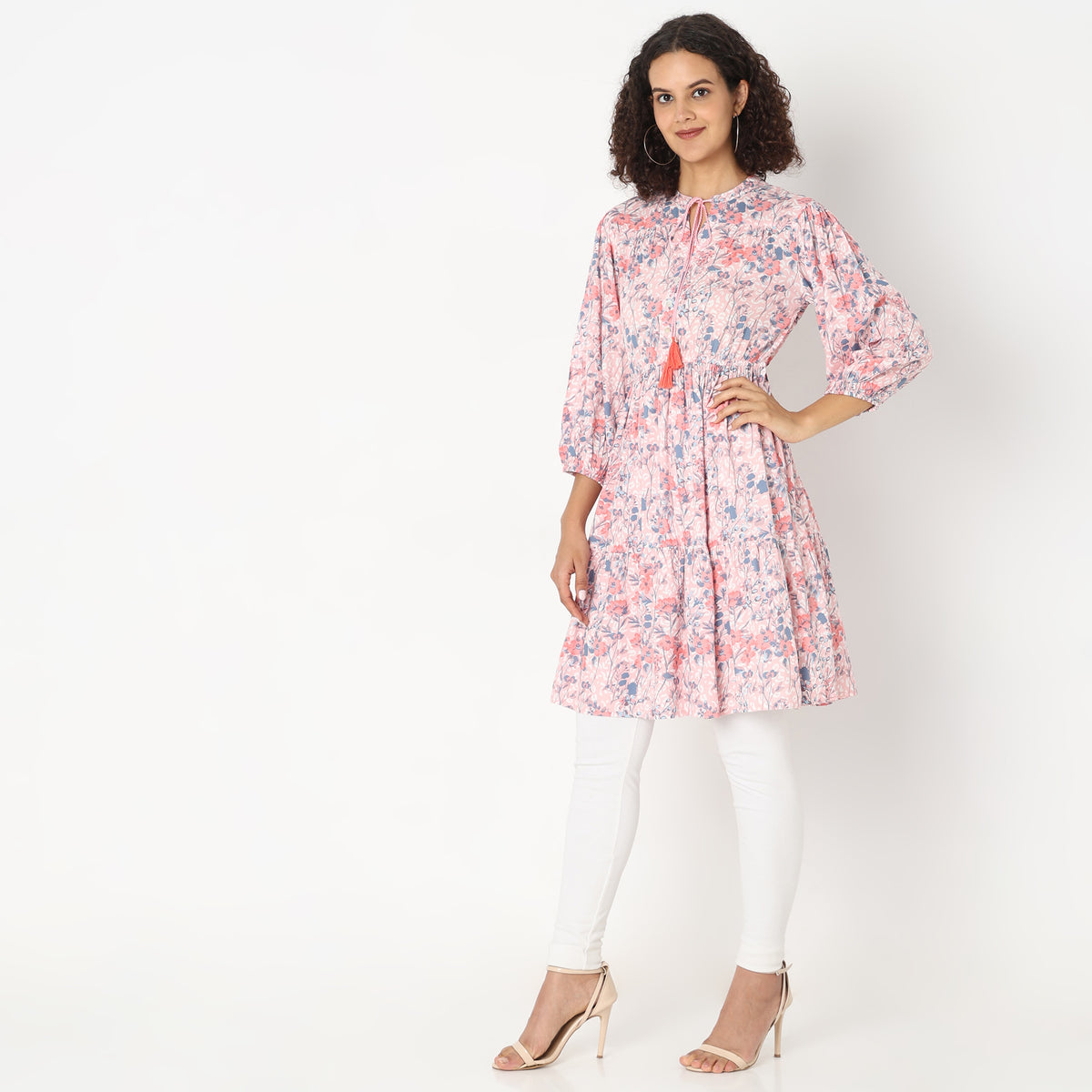 Flare Fit Printed Kurta