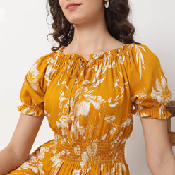 Flare Fit Printed Kurta