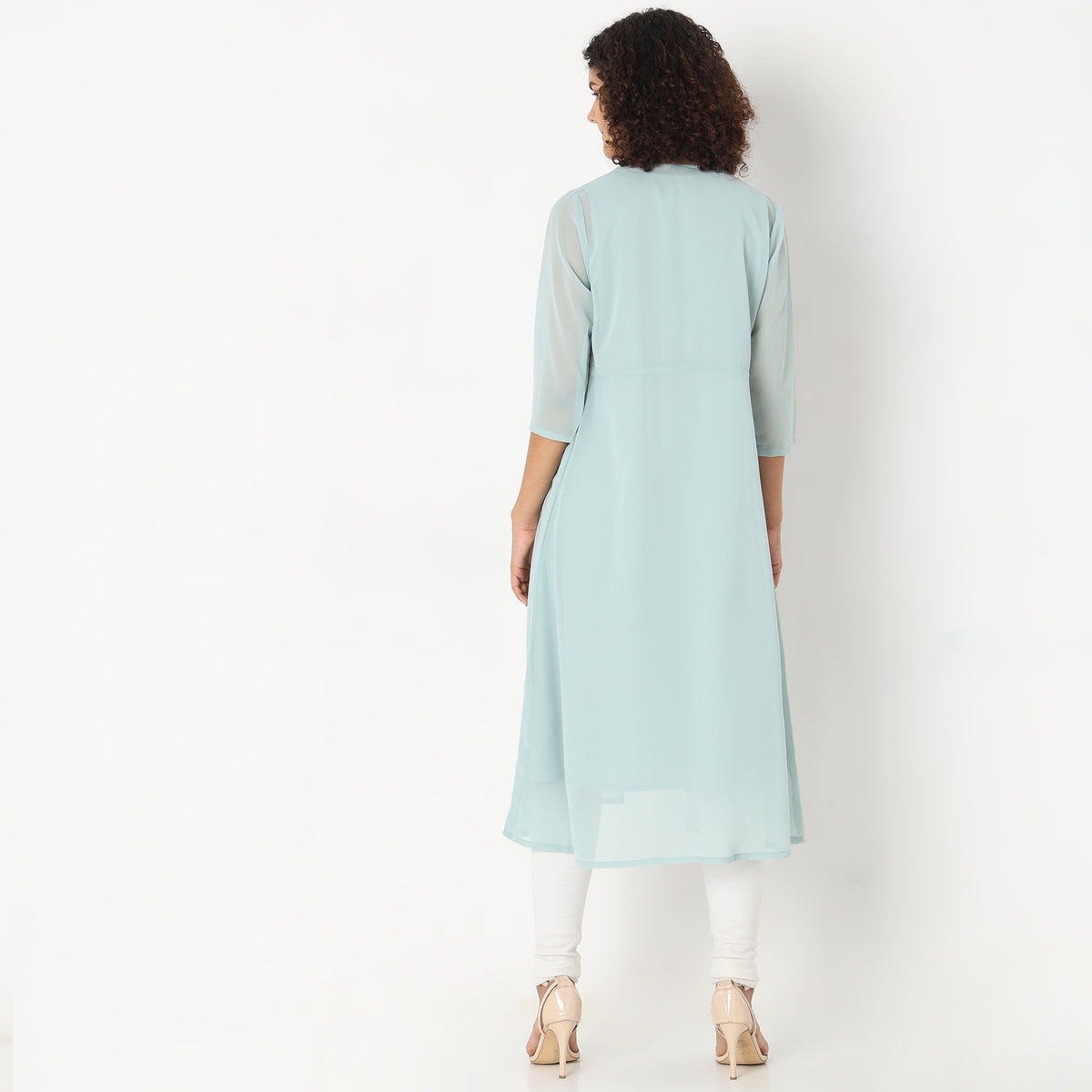 Flare Fit Embellished Kurta