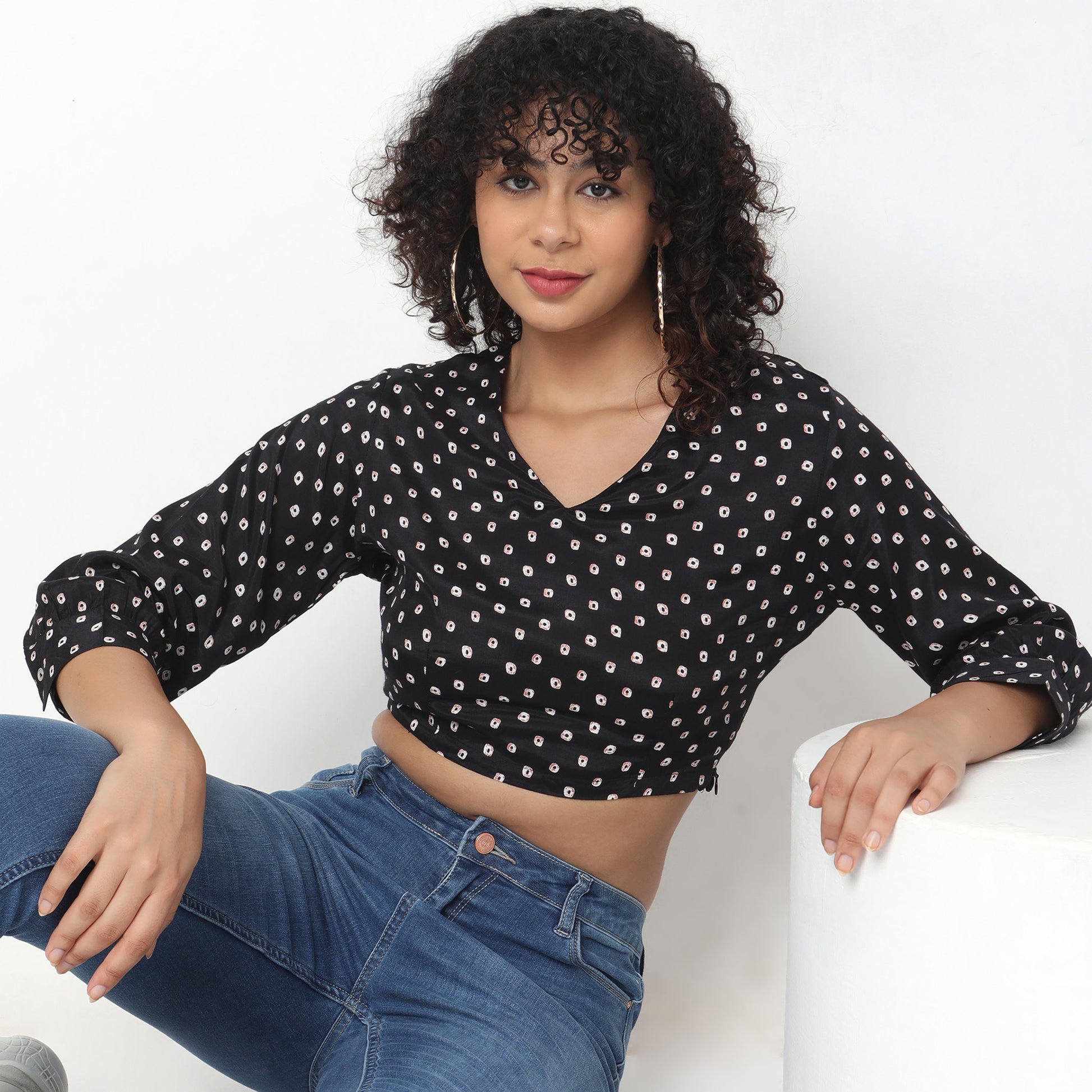 Straight Fit Printed Top