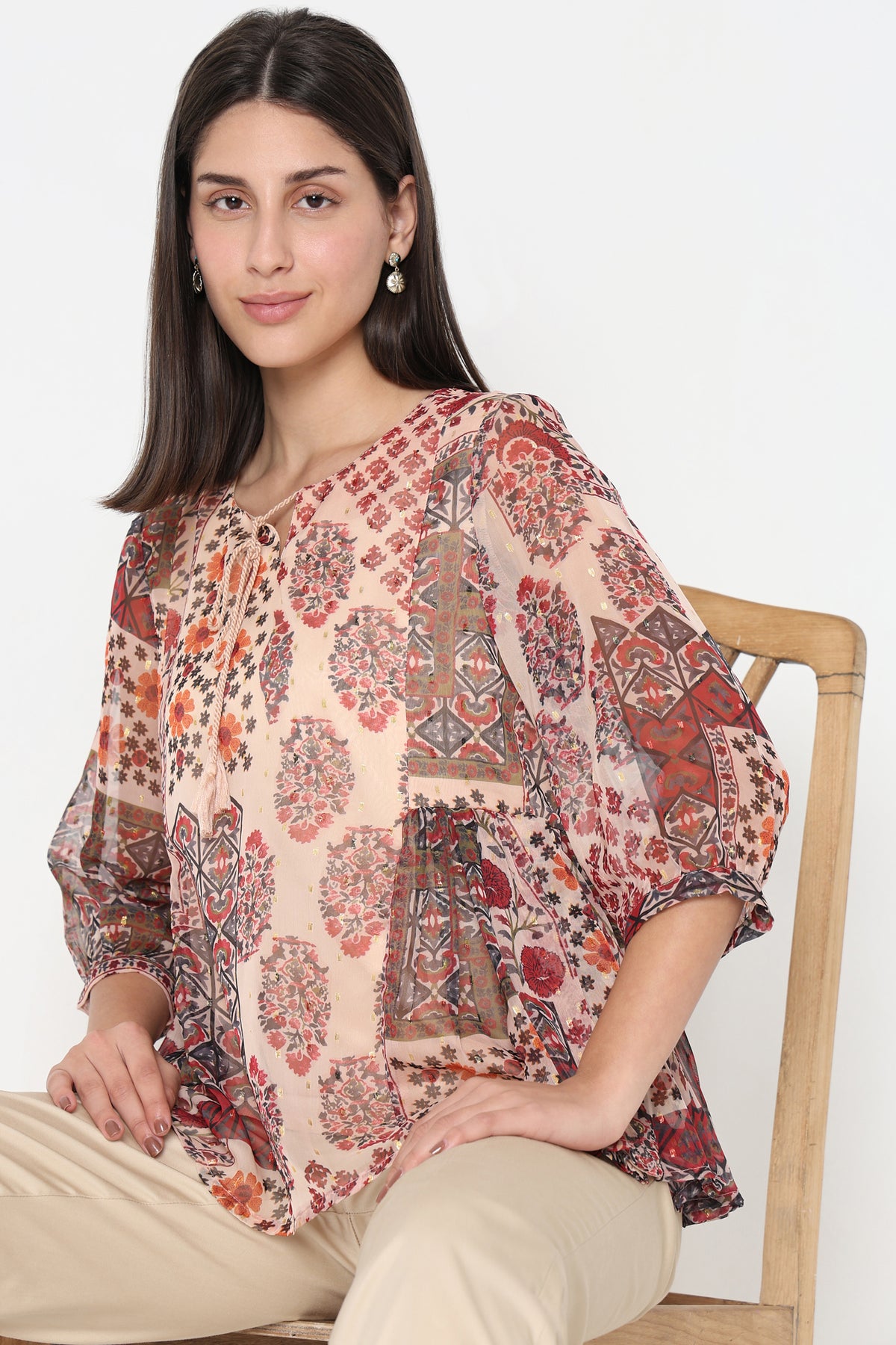 Regular Fit Printed Top