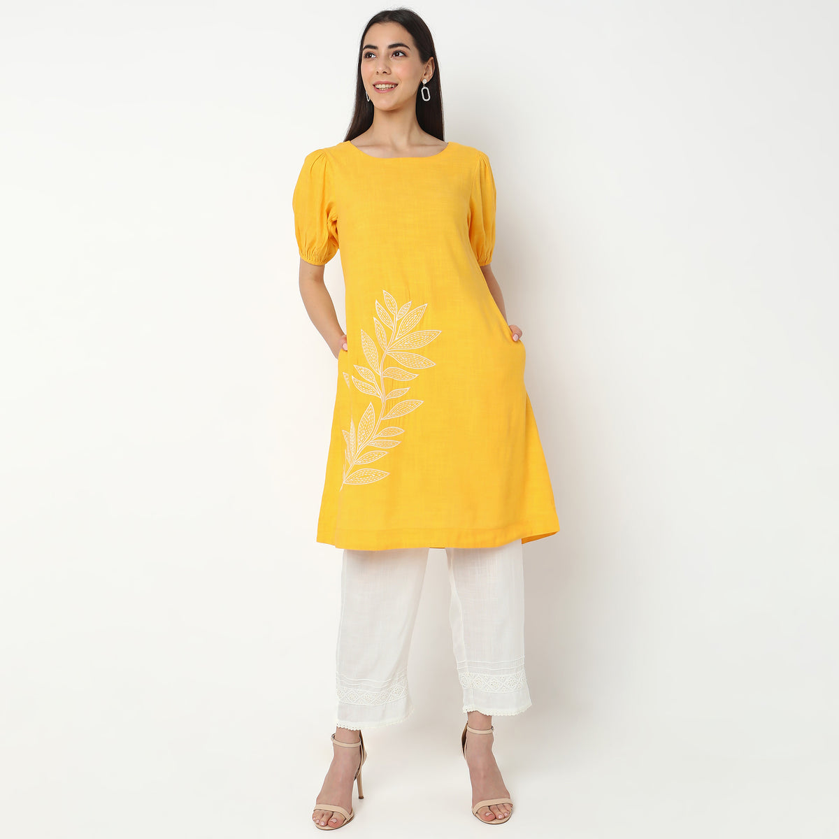 Straight Fit Solid Kurta