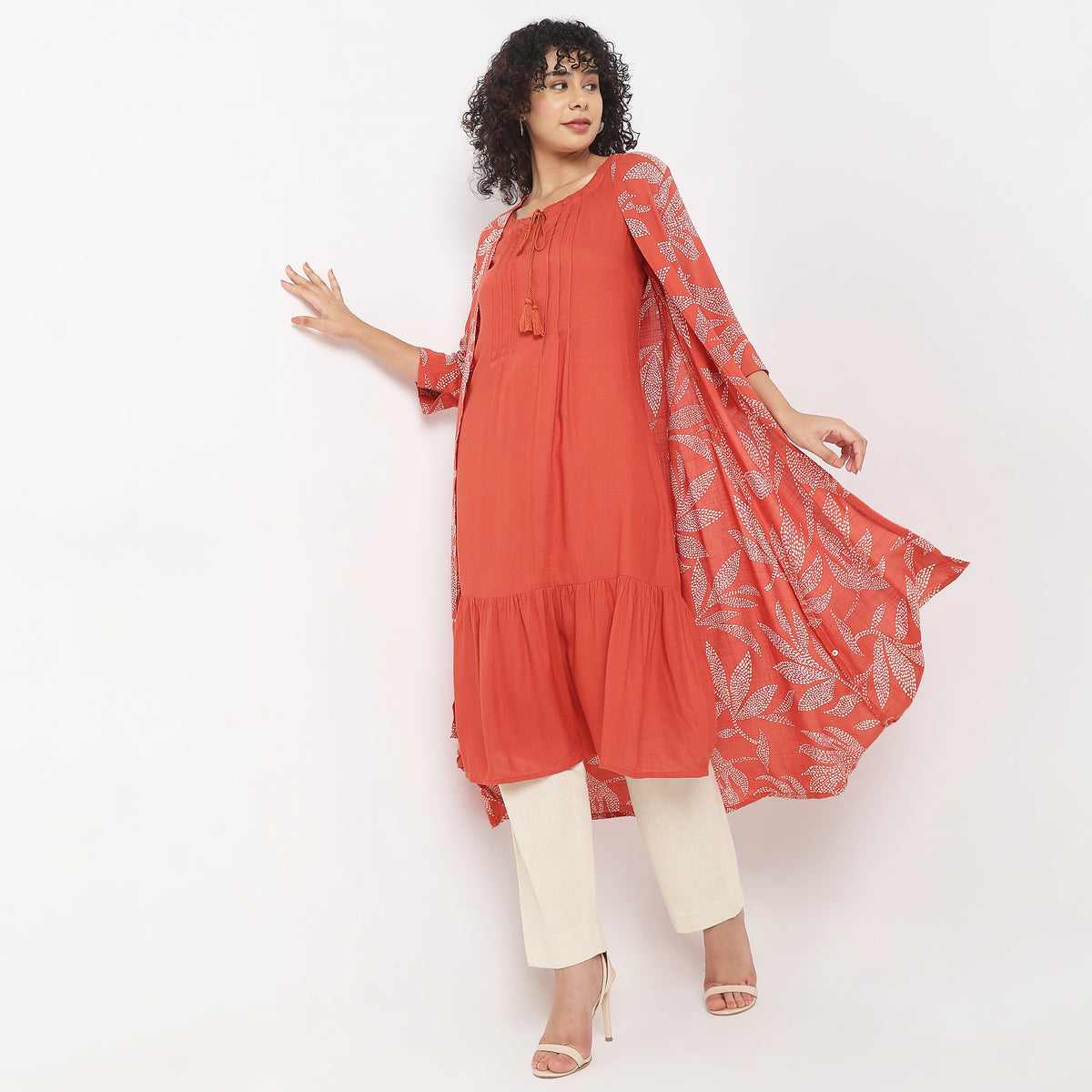 Straight Fit Printed Kurta