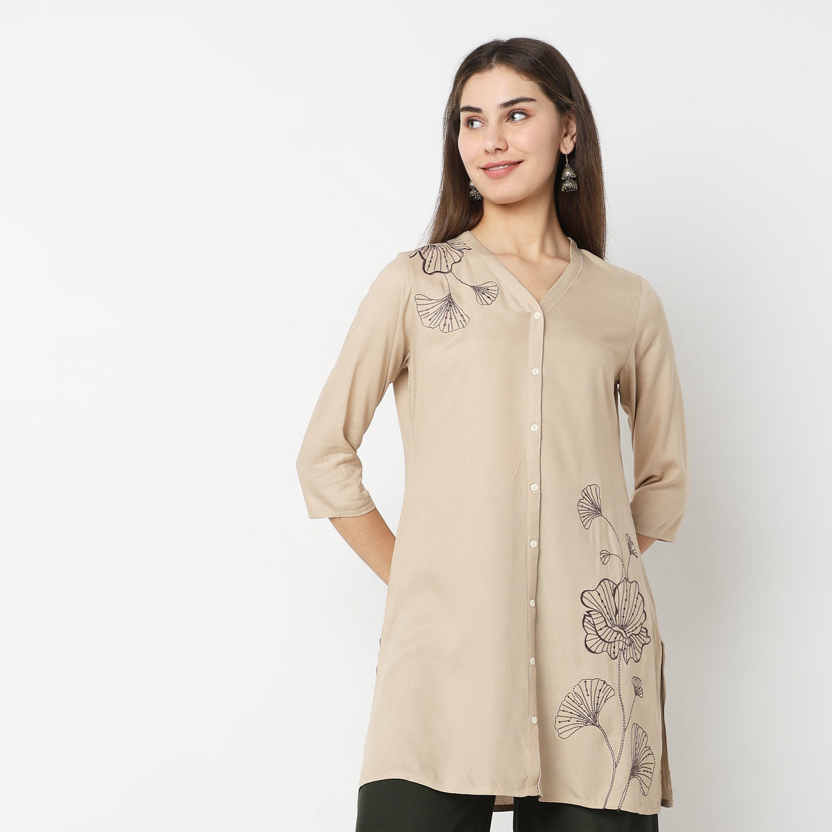 Straight Fit Printed Kurta