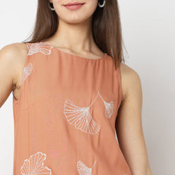 Flare Fit Printed Kurta