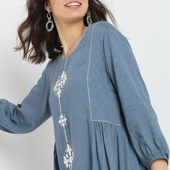 Flare Fit Embellished Kurta