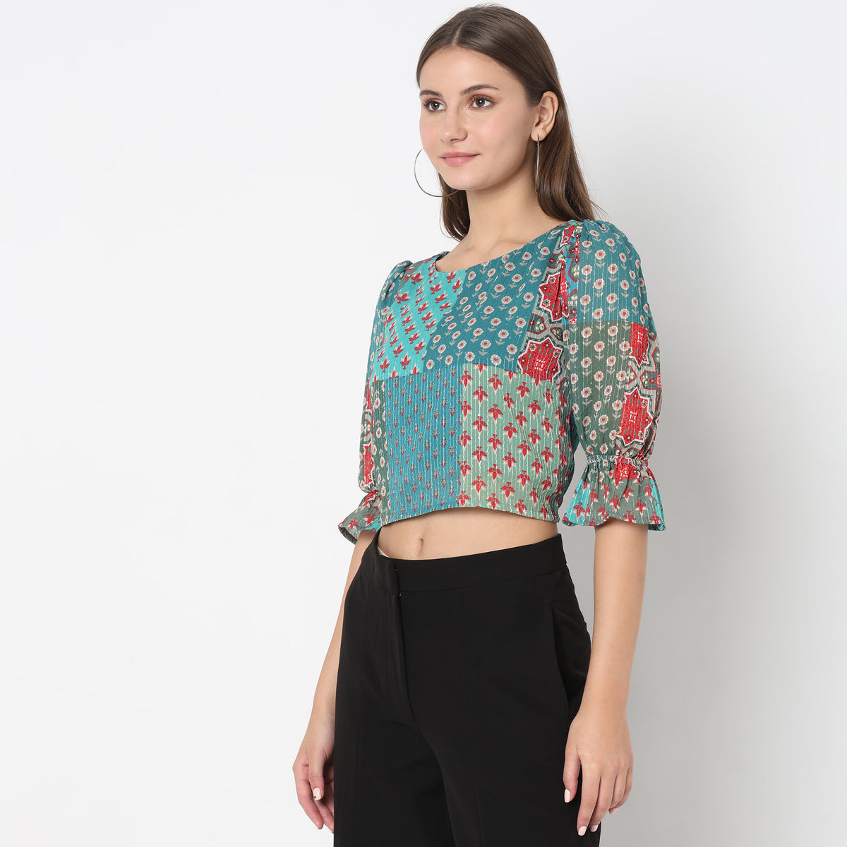 Boxy Fit Printed Top