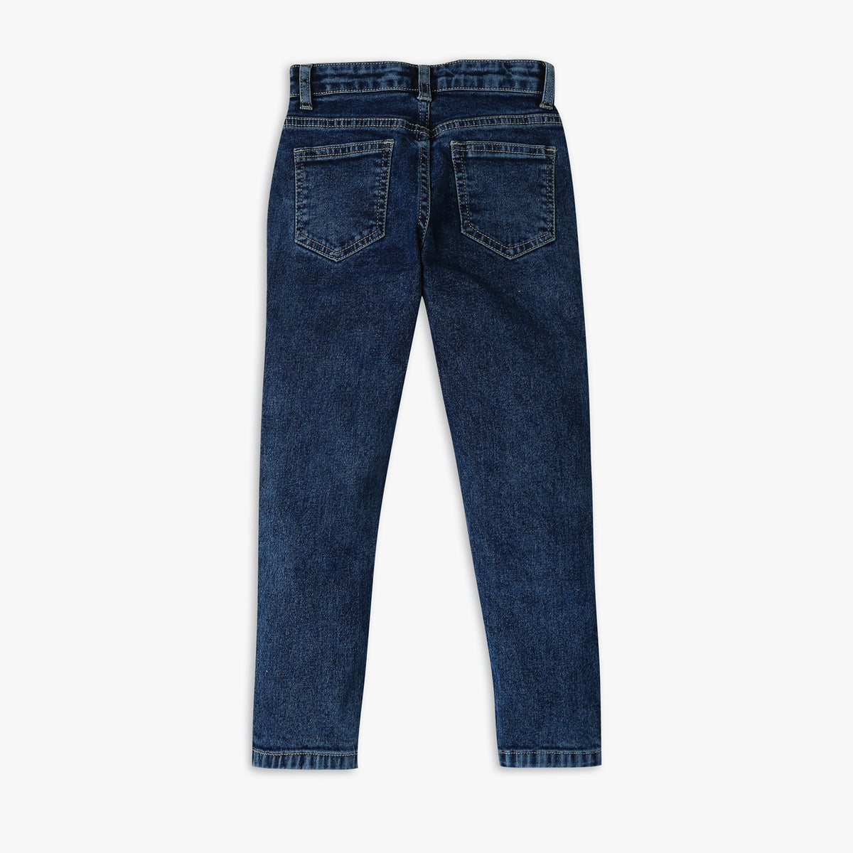 Boy's Regular Fit Solid Mid Rise Jeans