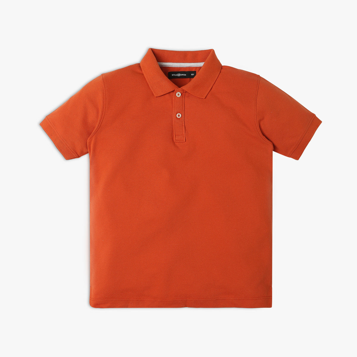 Boy's Relaxed Fit Solid Polo T-Shirt