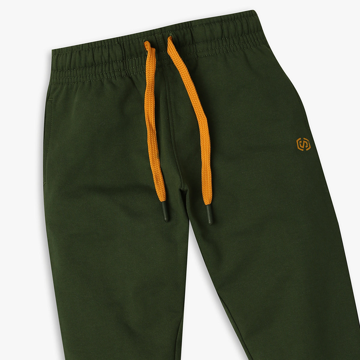 Boy's Regular Fit Solid Mid Rise Trackpants