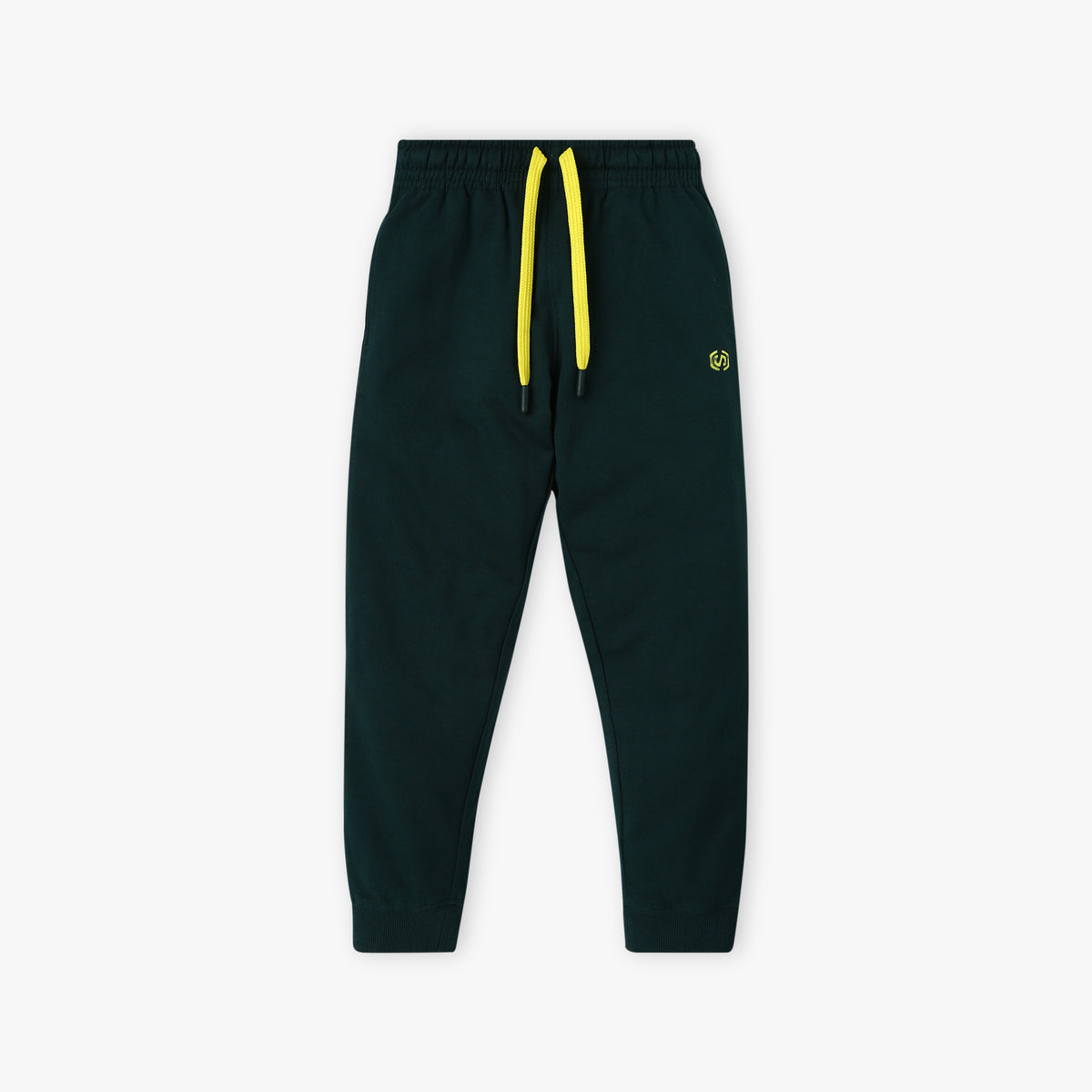 Boy's Regular Fit Solid Mid Rise Trackpants