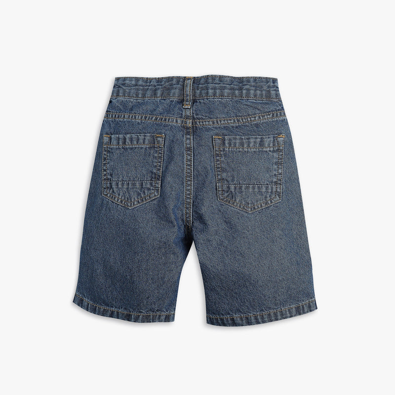 Boys Regular Fit Solid Mid Rise Shorts