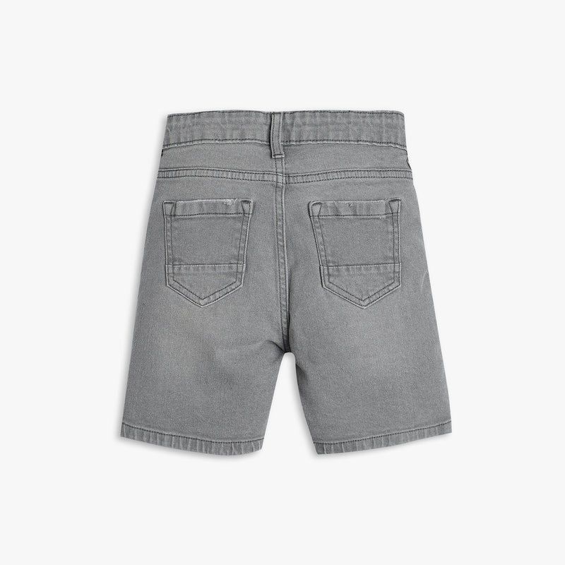 Boys Regular Fit Solid Mid Rise Shorts